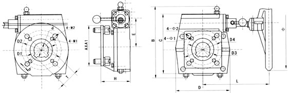 手輪機(jī)構(gòu)尺寸圖